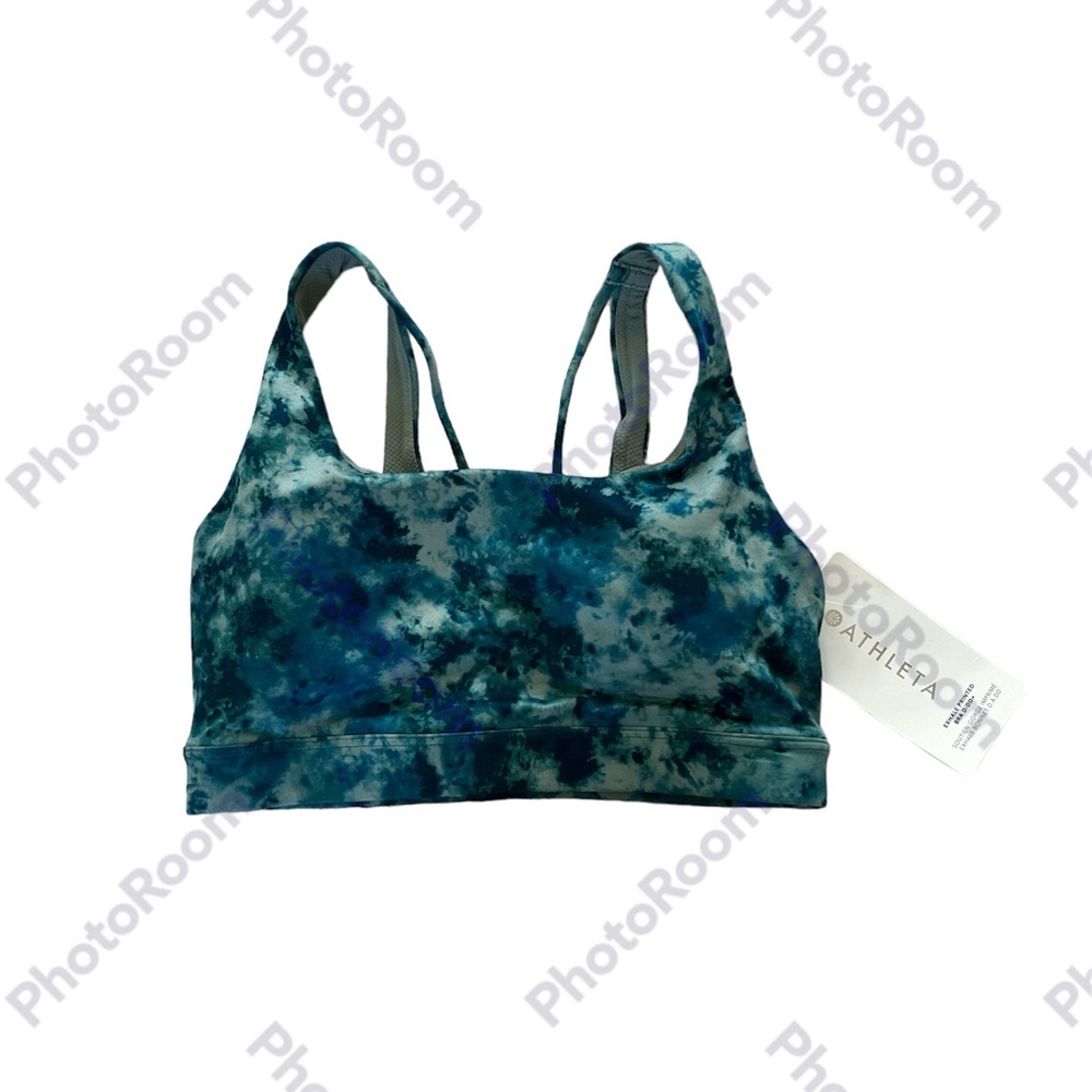 Athleta XS Exhale Printed Bra NWT